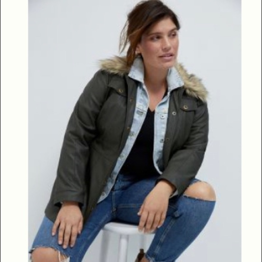 Maeve Kellie Faux Leather Jacket